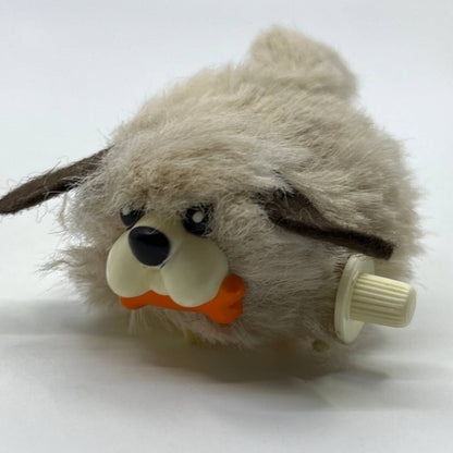 1970s Wind Up Toy Tomy Fuzzy Puppy Dog Taiwan 3" SE3