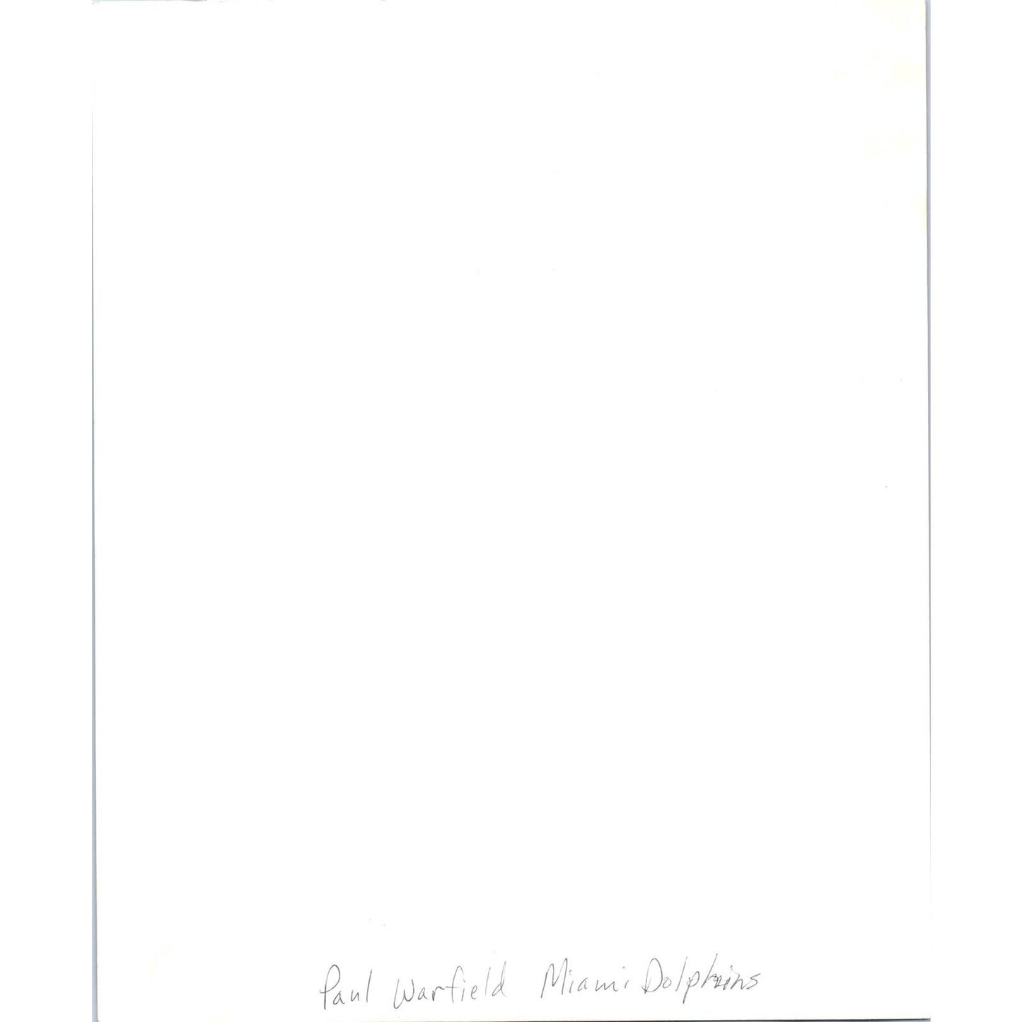 1970s Original Press Photo Football NFL Miami Dolphins Paul Warfield 8x10 TK2-FP