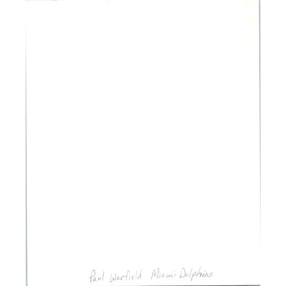 1970s Original Press Photo Football NFL Miami Dolphins Paul Warfield 8x10 TK2-FP