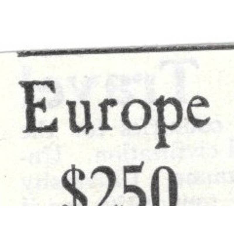 Europe Tour Rev. L.D. Temple Flemington Q.N.J. - 1903 Original Ad TJ8-7-7