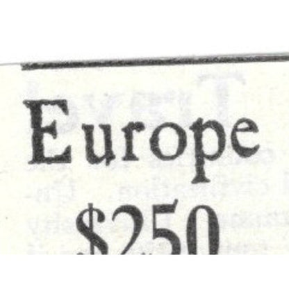 Europe Tour Rev. L.D. Temple Flemington Q.N.J. - 1903 Original Ad AK5-S34