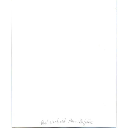 1970s Press Photo Football NFL Miami Dolphins Paul Warfield 8x10" TK2-FP