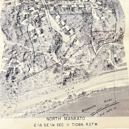 1973 North Mankato Plat Sunrise Roe Crest Communities w/ 1981 Revision MN FL1