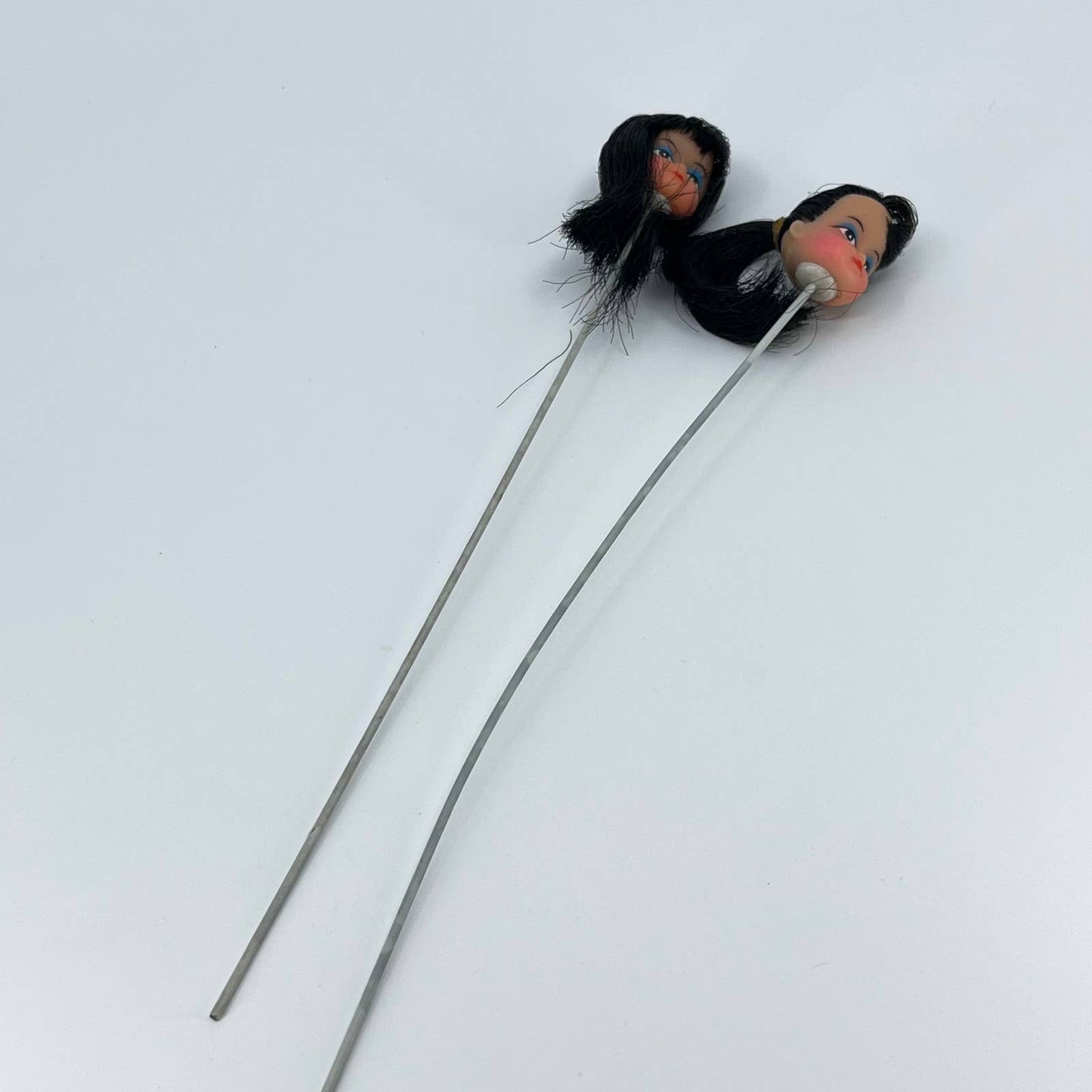 Vintage NOS Doll Head With Long Pick Lot of 2 SD1