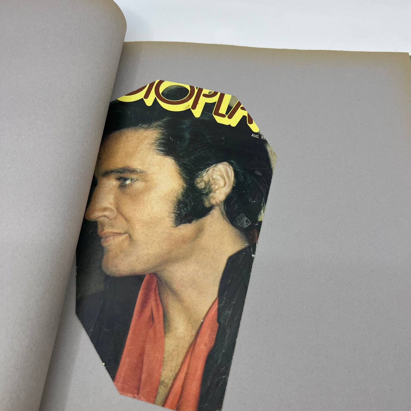 1970s Elvis Scrapbook Album Handmade Clippings & Photos TI6