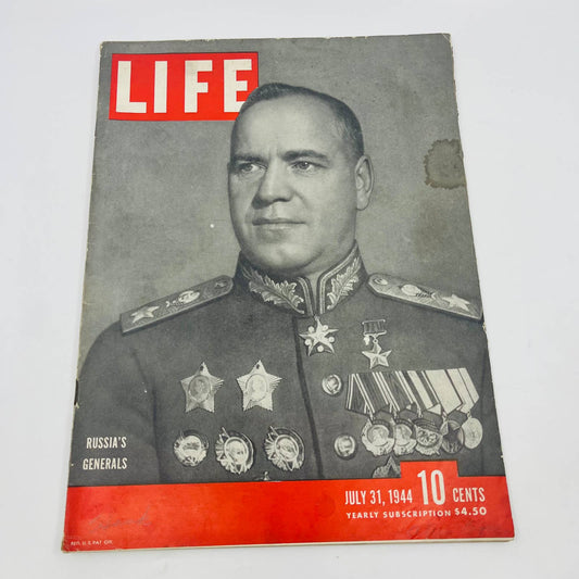 LIFE July 31 1944 Russia's Generals Rangers Infantile Paralysis US Warplan TD9