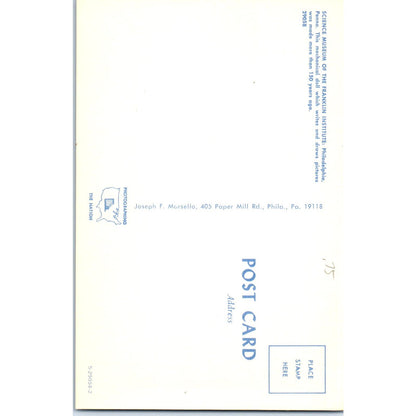 Mechanical Doll - Science Museum Franklin Institute Philadelphia Postcard PB6