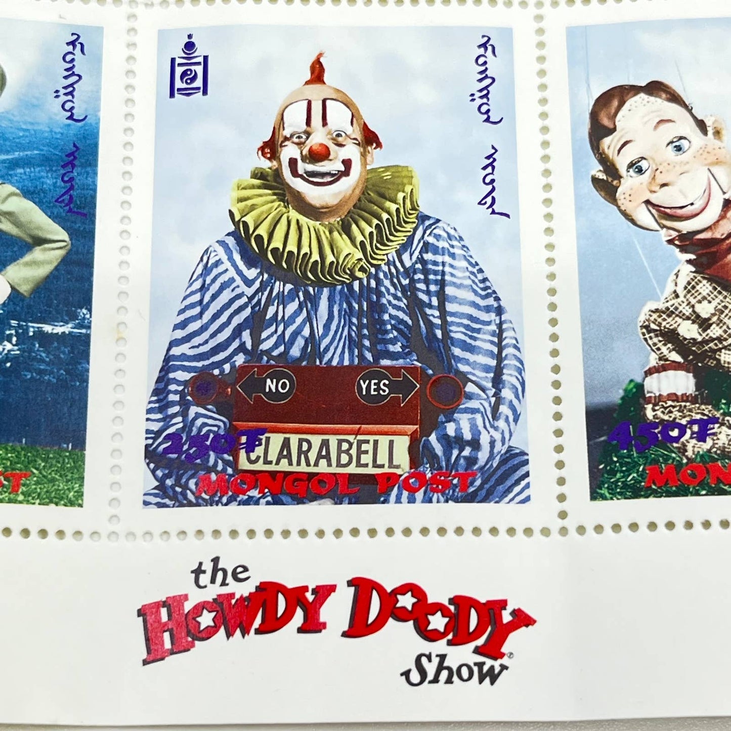 Mongolia - 1998 The Howdy Doody Show - Sheet of 9 Stamps Mongol Post AB3