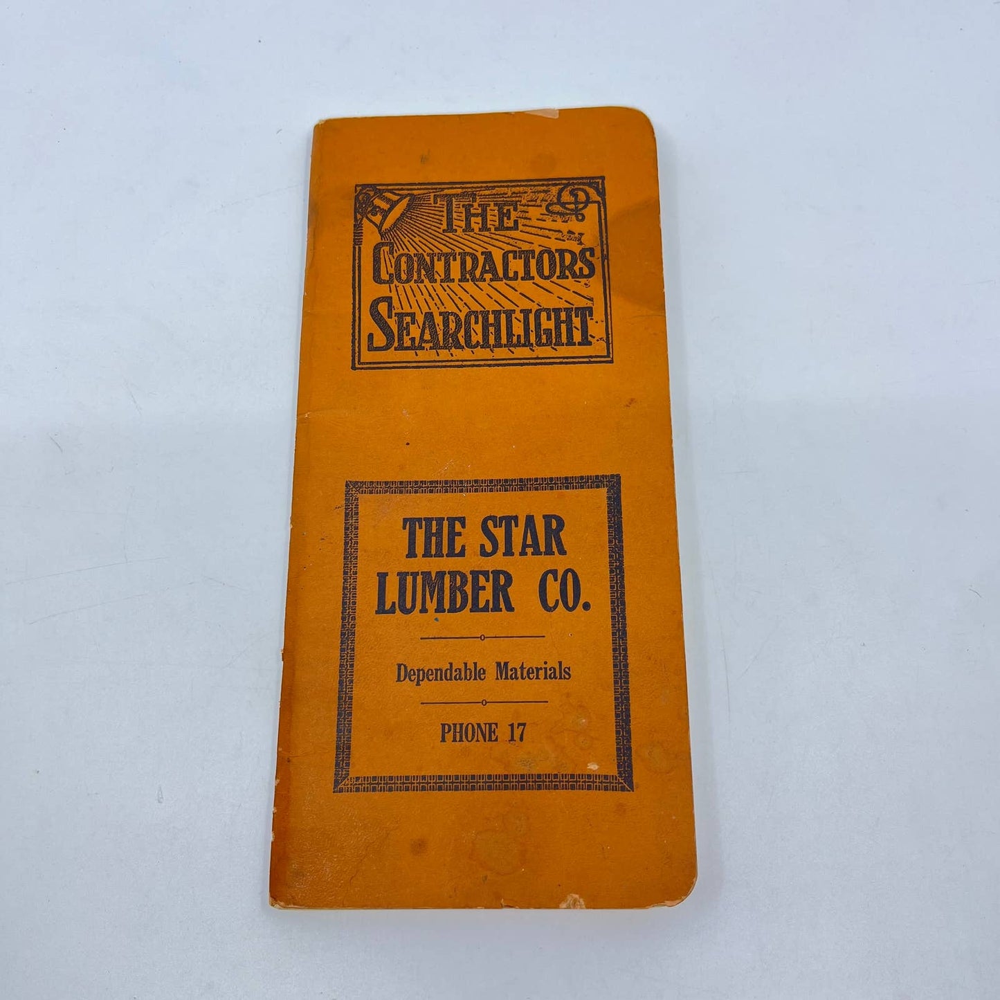 1928 The Contractors Searchlight Book Star Lumber Co CE Erickson Des Moines TF7