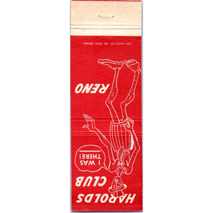 Harold's Club Reno Nevada Advertising Matchbook Cover MM9-2