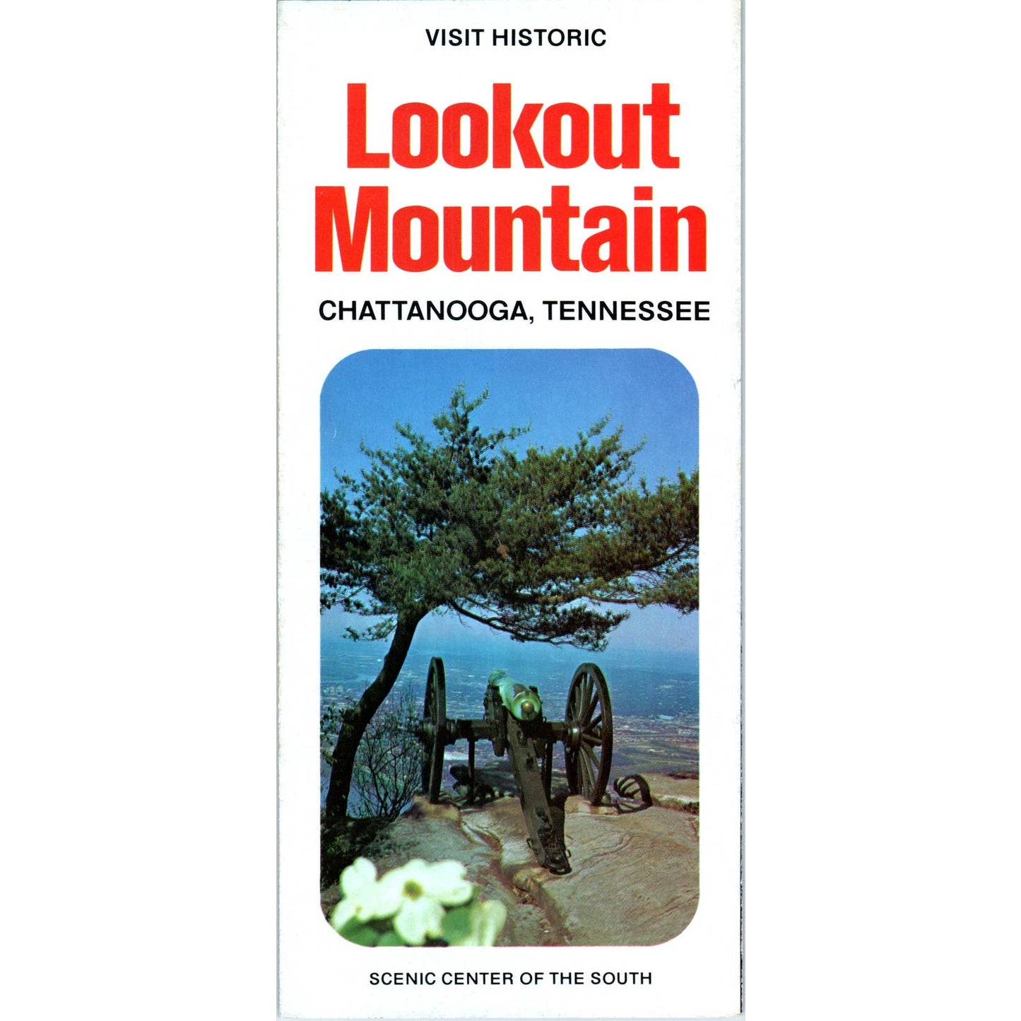 1960s Lookout Mountain Chattanooga TN Sightseeing Fold Out Travel Brochure SE3-4