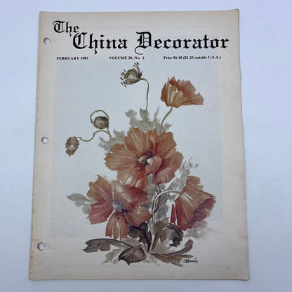 1983 Feb - The China Decorator Magazine - Poppies Catherine Woods TH8