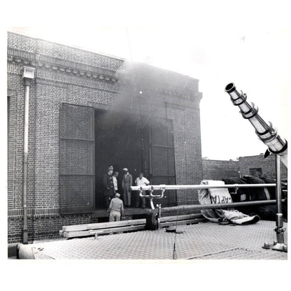 c1960 Original Press Photo Firefighters in Front of Burned Out Building AE1