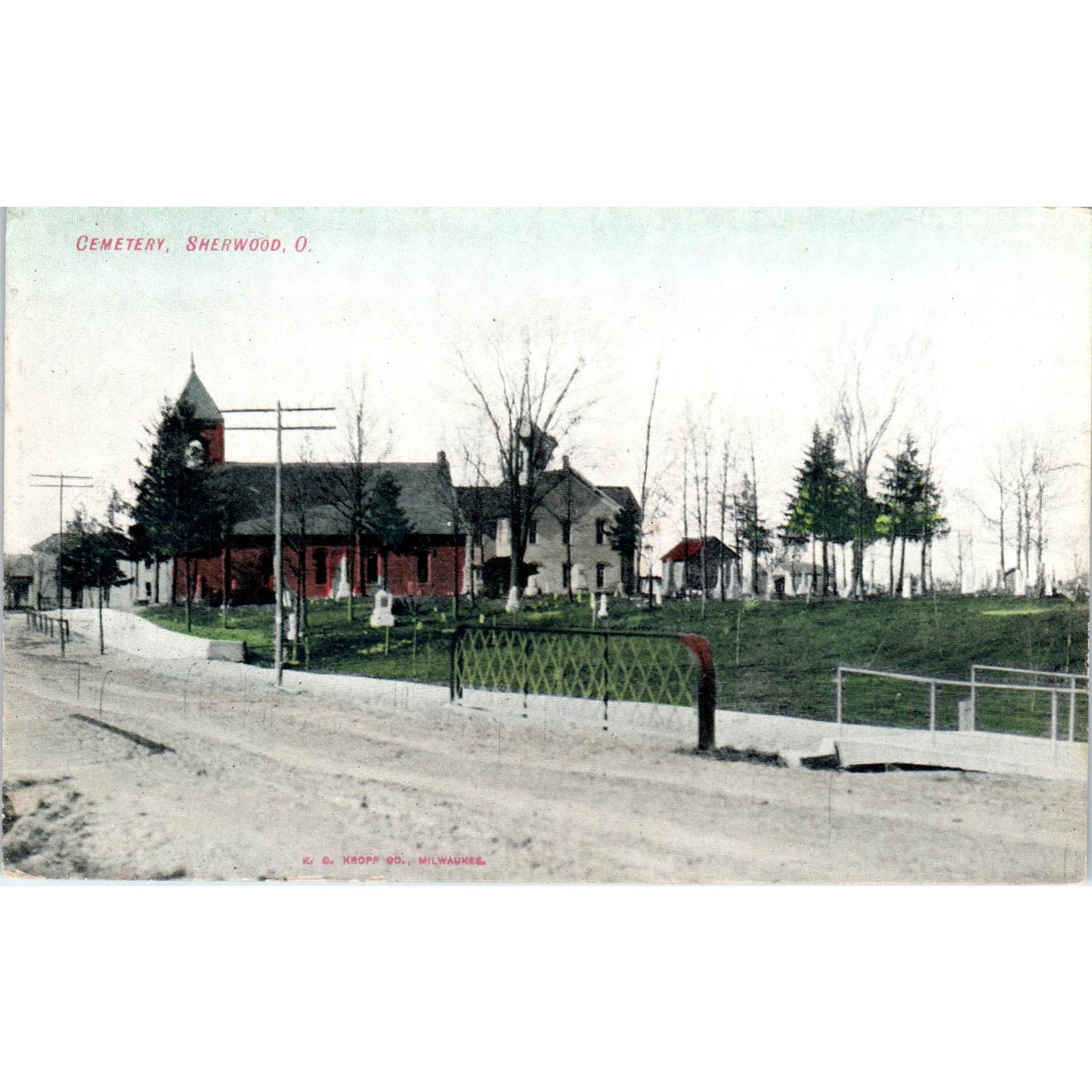 Antique Postcard Cemetery, Sherwood Ohio TD9