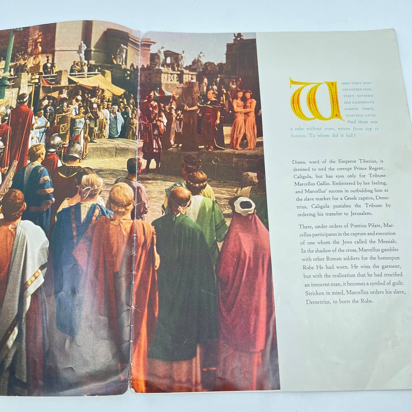 1953 Twentieth Century Fox - The Robe Cinemascope Movie Original Program TF3
