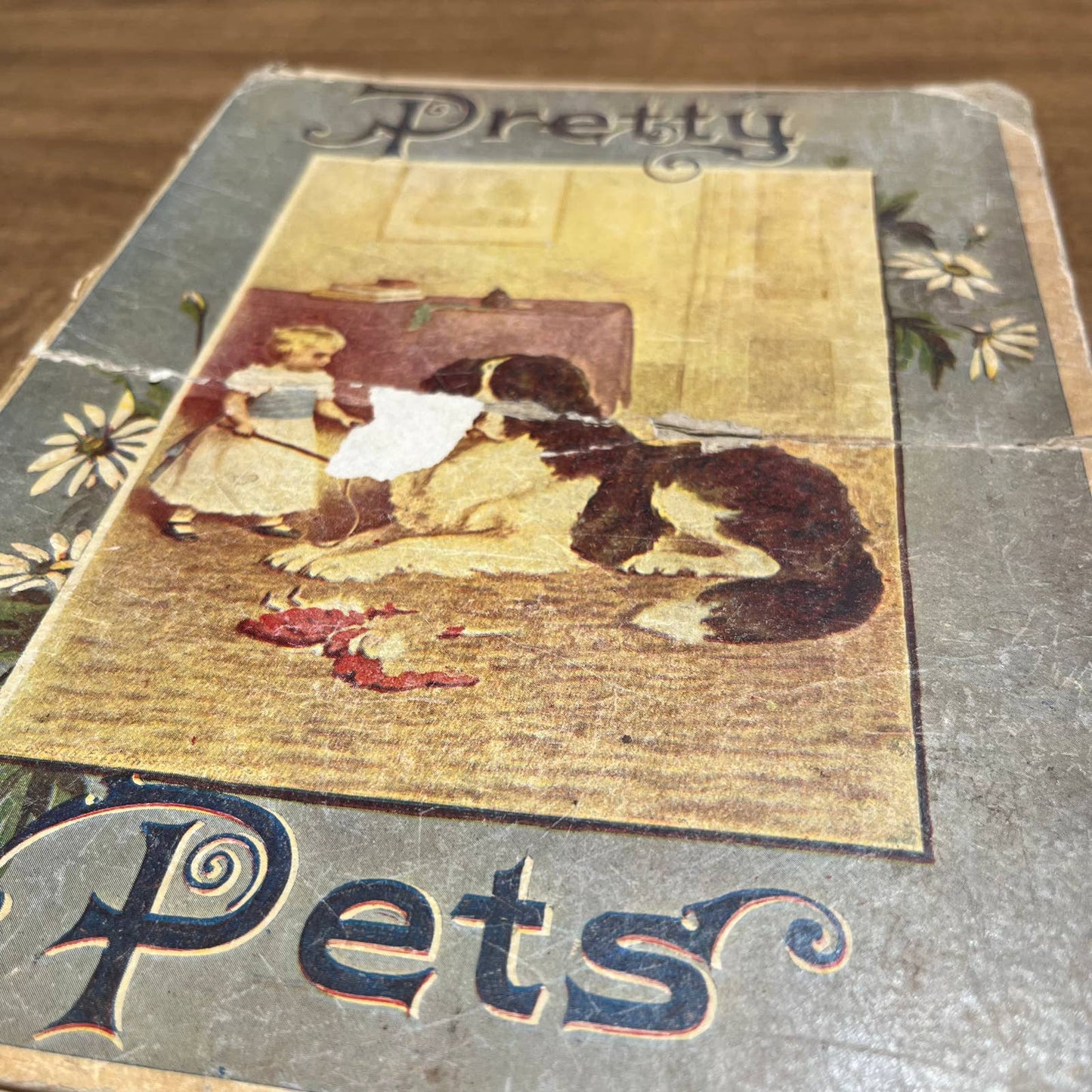 Antique Victorian 1901 Children’s Book Pretty Pets Juvenile Publishers TH8