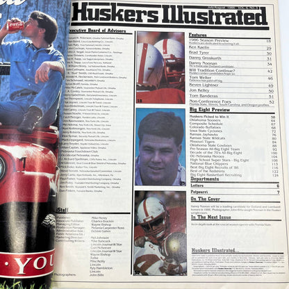 1986 Nebraska Huskers Illustrated College Football Preview Magazine TH3