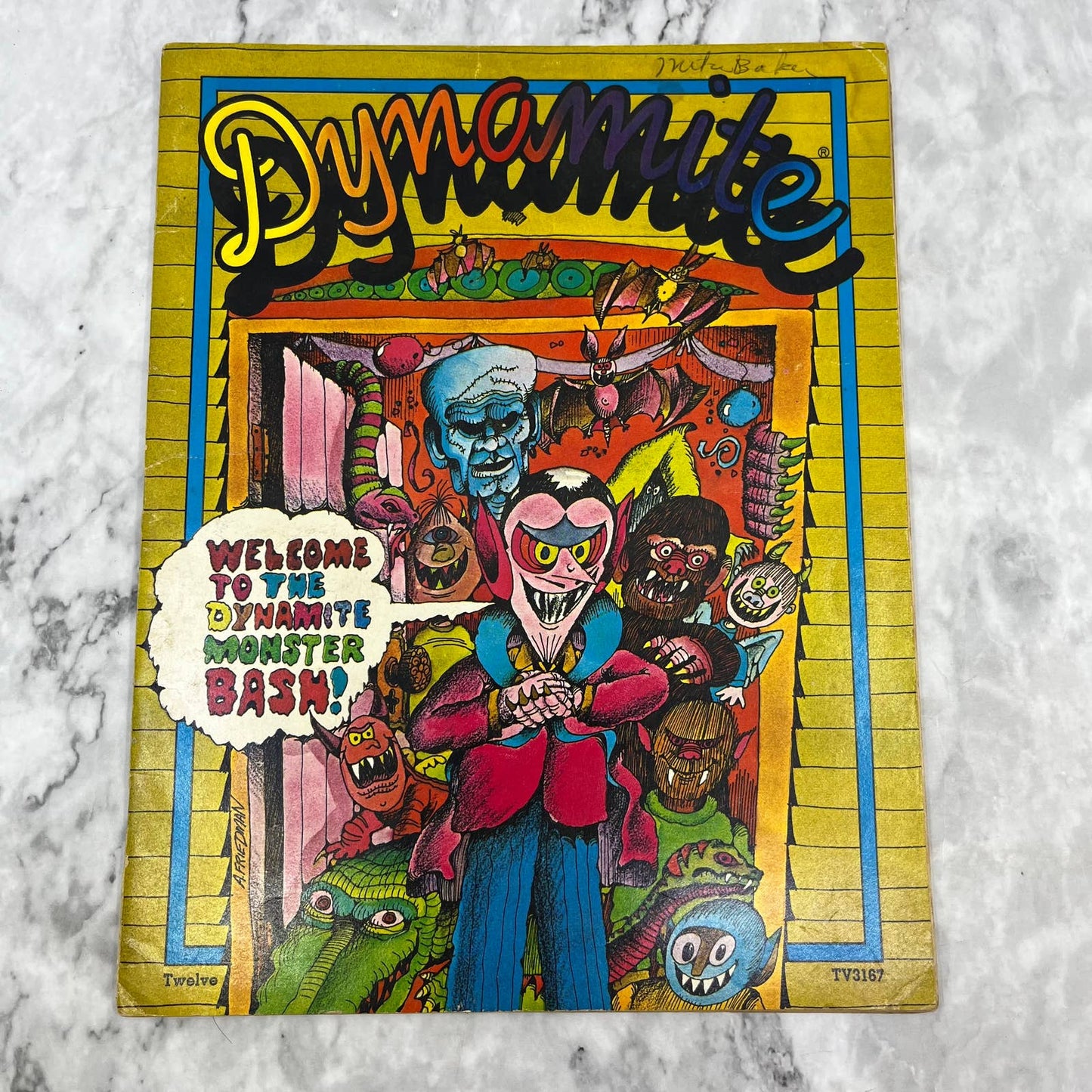 Vintage Dynamite Magazine #12 (1975) Monster Bash Very Good TJ4