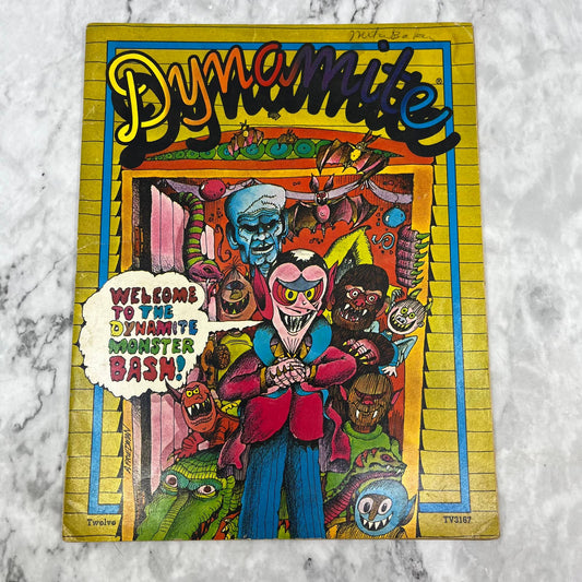 Vintage Dynamite Magazine #12 (1975) Monster Bash Very Good TJ4