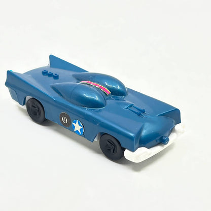 1960s Early Vintage Plastic Lincoln Futura Batmobile Hero Car 2 1/4" Blue SD6