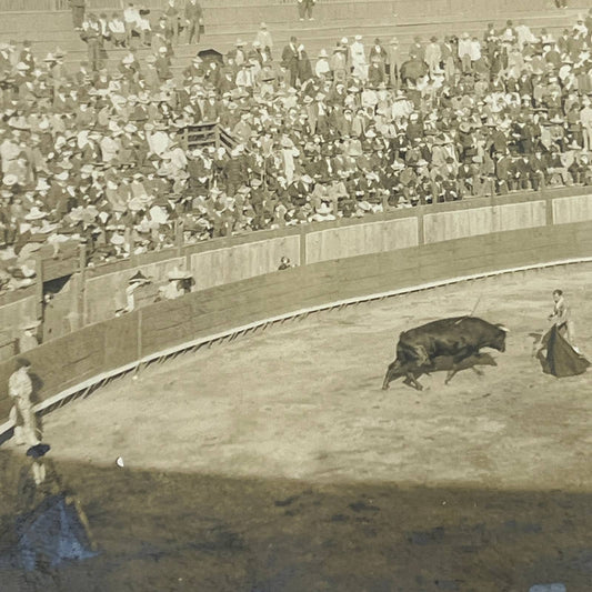 1903 Original Photo Bullfighting Bullfight At Plaza de Toros Mexico City AC7-1