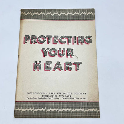 1950s Protecting Your Heart Booklet Metropolitan Life Insurance TF7