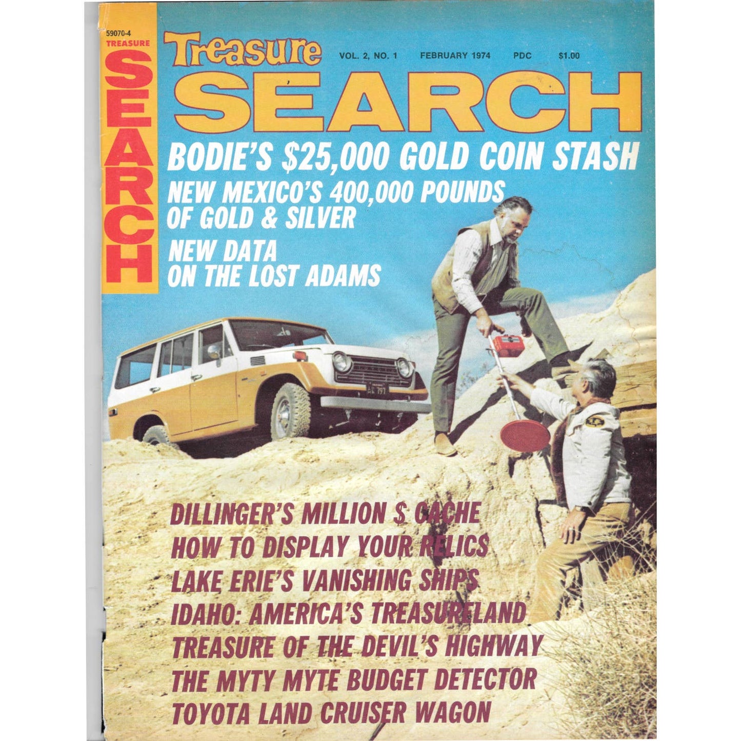 Treasure Search Magazine - Treasure Hunting Mining Metal Detecting Feb 1974 M4