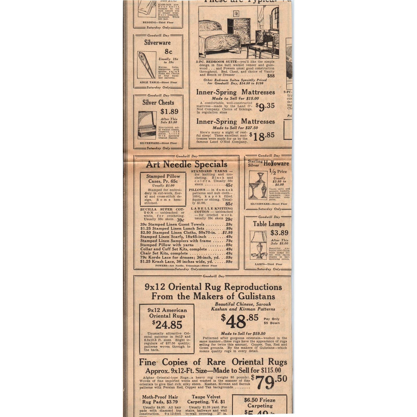 1935 Newspaper Ad National Tea Co Food Stores Meat Prices Going Up FL5-2