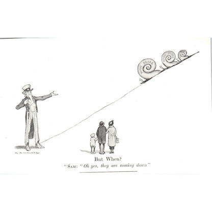 c1920 Harper's Magazine Clip - Uncle Sam High Prices Political Cartoon EA3