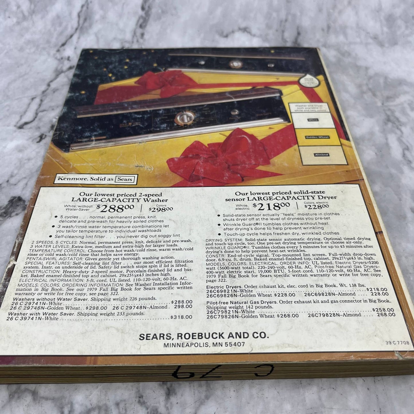 1979 Sears Christmas Wish Book Catalog Star Wars,Dolls,Toys,Disco,Fashion S3-1