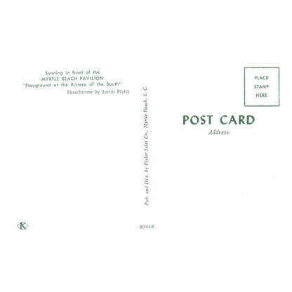 Vintage Postcard - Myrtle Beach Pavilion South Carolina TJ6-1