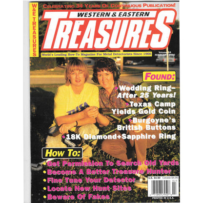 Western & Eastern Treasures Magazine - Treasure Hunting Feb 2000 M6