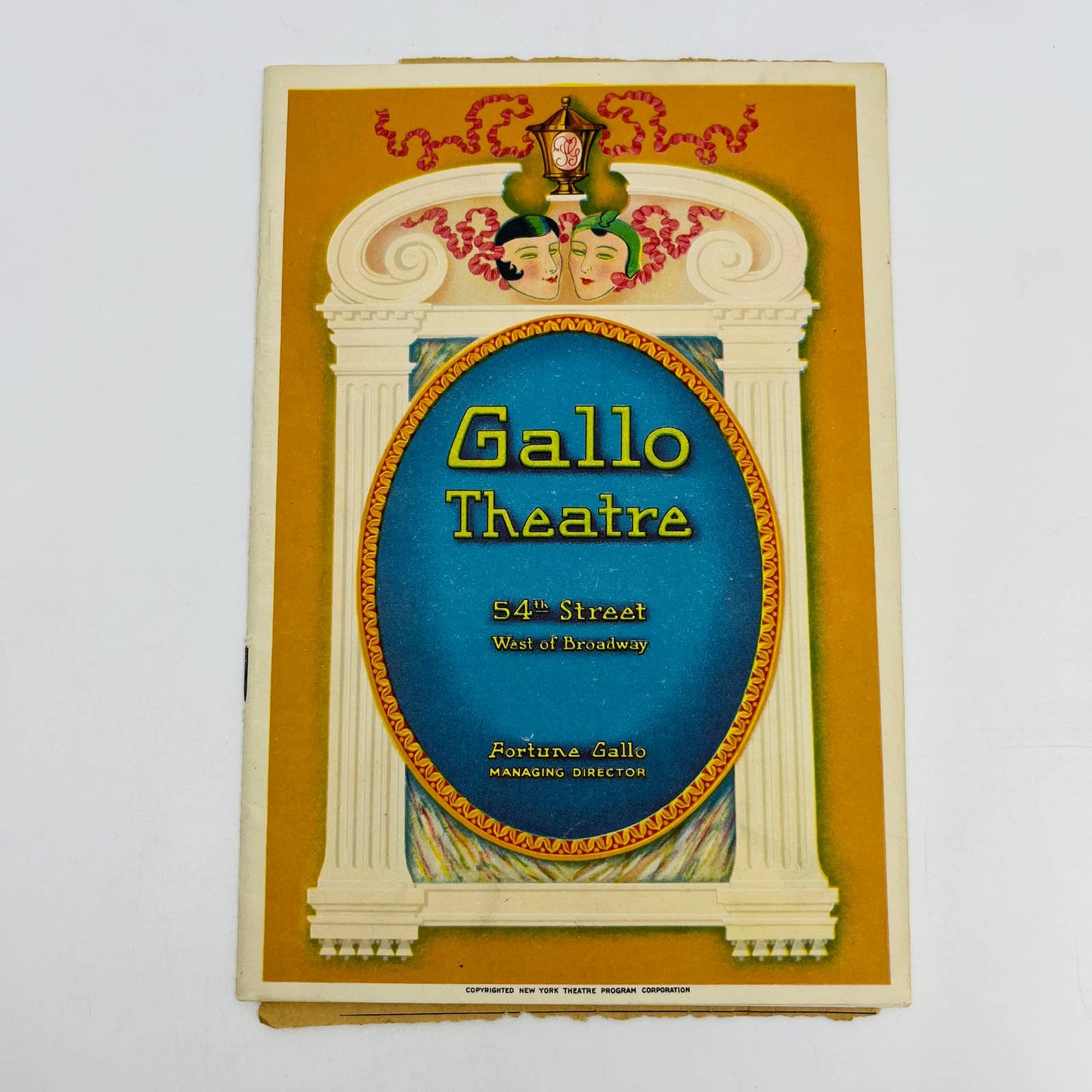 1928 Gallo Theatre American Opera Co. FAUST Program w/ News Clipping TD6