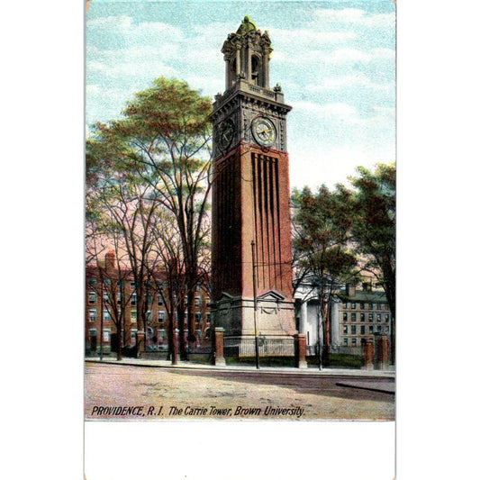 The Carrie Tower Providence RI c1905 Original Postcard TK1-P1