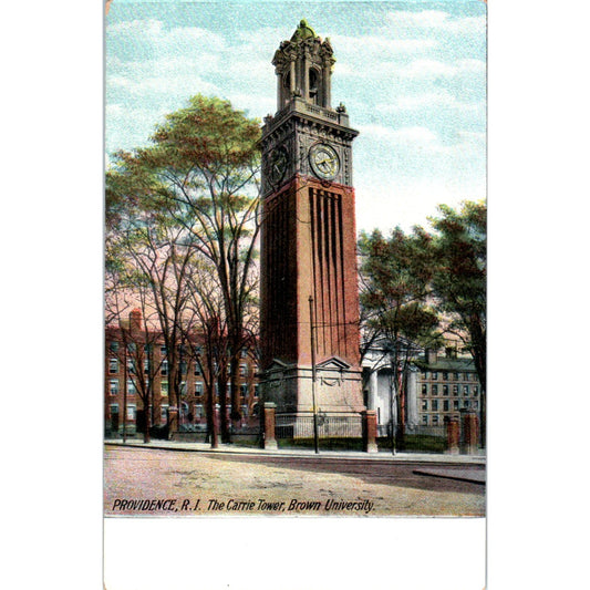 The Carrie Tower Providence RI c1905 Original Postcard P3-3