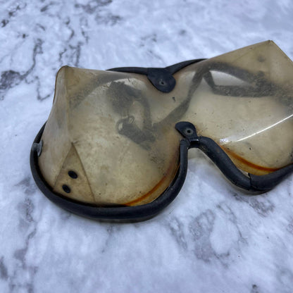 Vintage Skydiving Goggles Orange Tint TF6