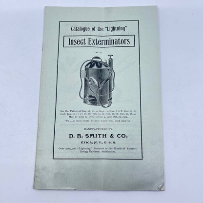 c1905 Catalogue of the Lightning Exterminators D.B. Smith & Co. Utica NY TF7