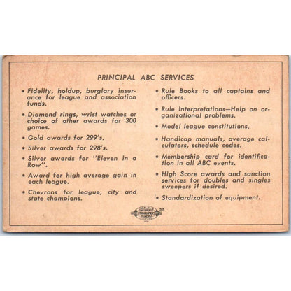1951 American Bowling Congress Milwaukee Membership Card National Lodge 141 SE5-42