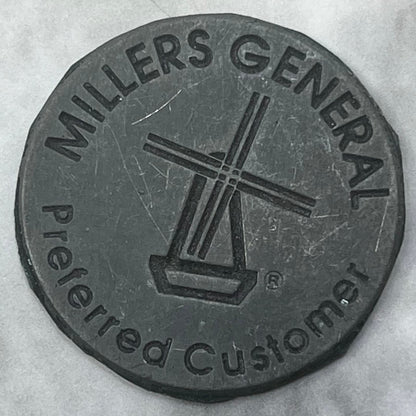 Vtg Letterpress Printers Block Plate Millers General Preferred Customer SE845