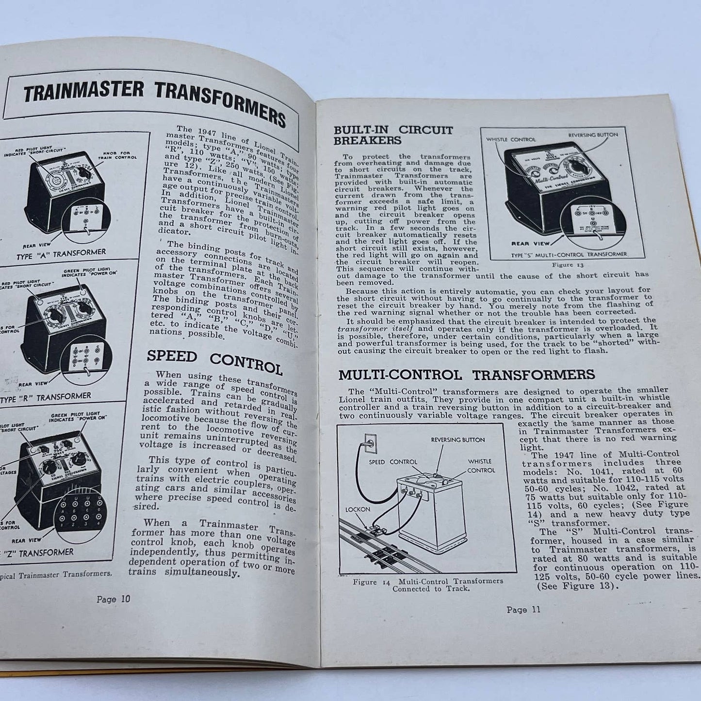 1947 Instructions For Assembling and Operating Lionel Trains Manual TG6