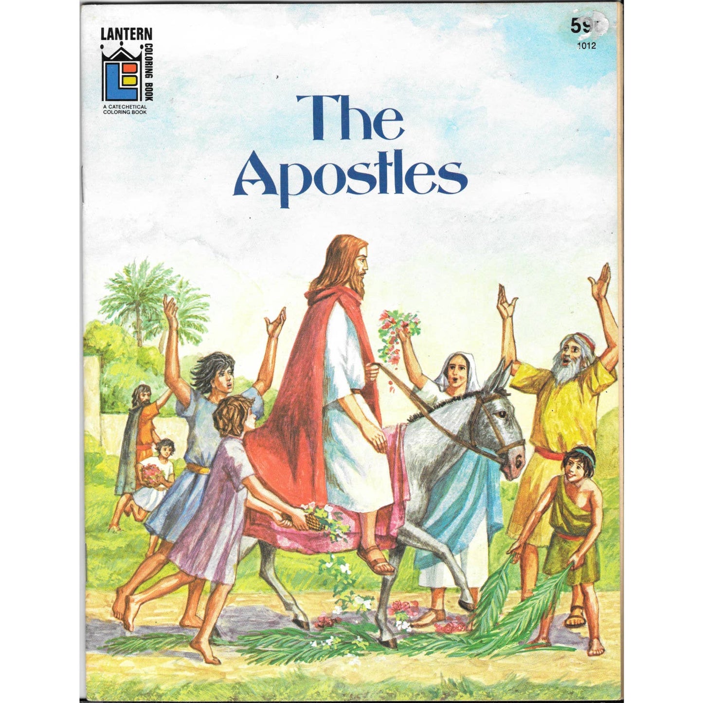 1974 Lantern The Apostles Christian Coloring Book UNUSED TJ7