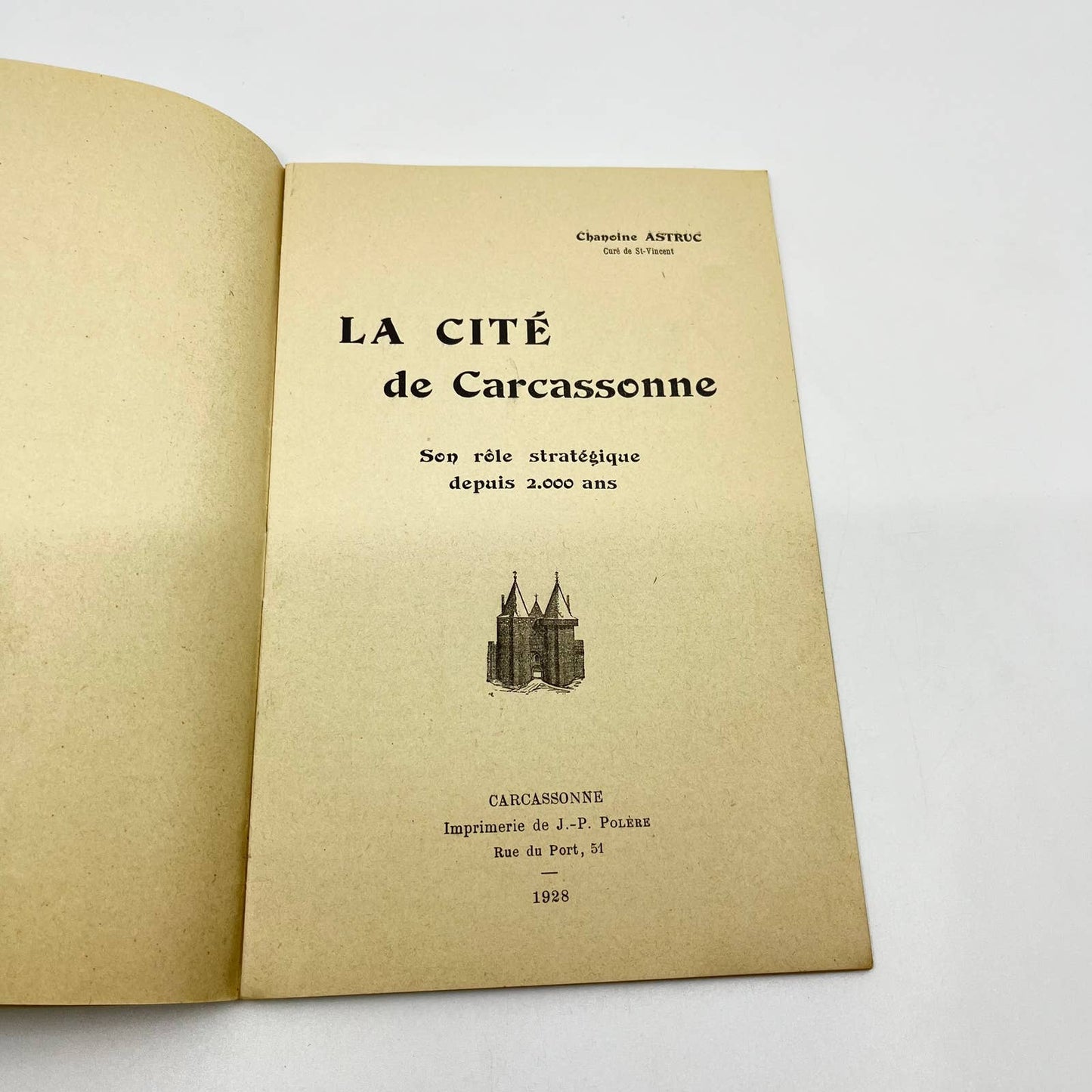 1928 La Cité de Carcassonne Illustrated History Booklet French France TF9