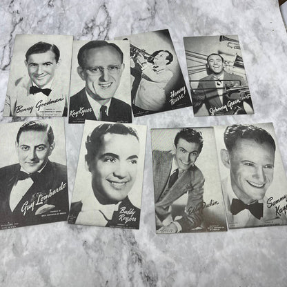 Huge Lot of 31 Mutoscope Postcards: Musician Band Leaders of the 30s/40s TD8
