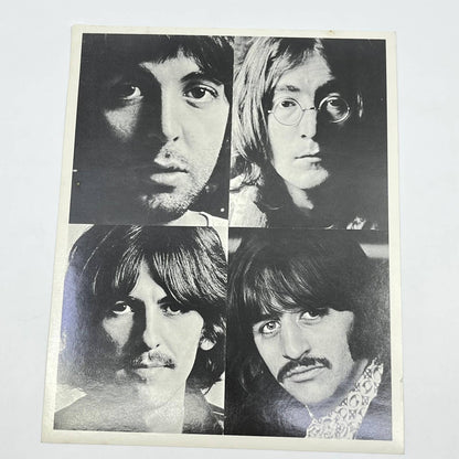 Vintage The Beatles Rock Band Head Shot Portrait Black & White 8x10 AB4-13