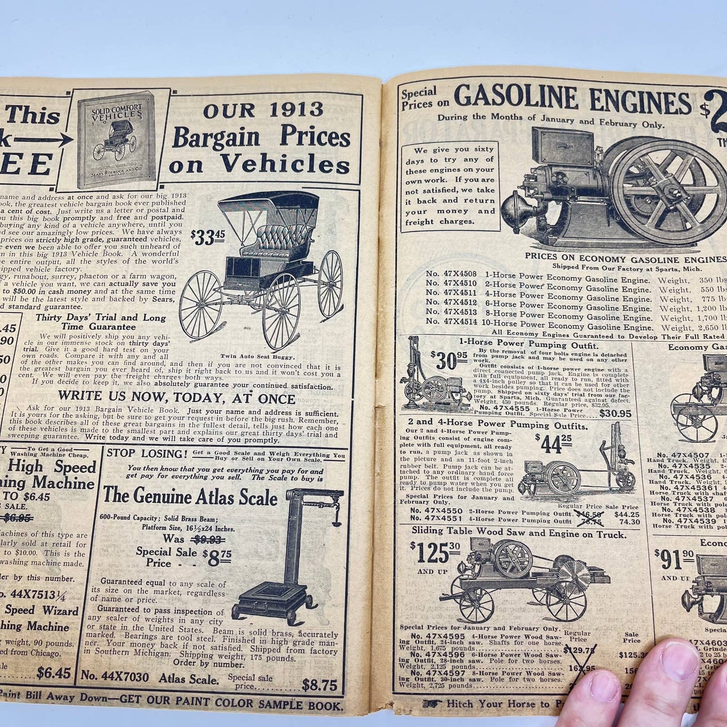 RARE Sears 1913 Jan/Feb White Goods Sale Catalog Sears Roebuck TF7