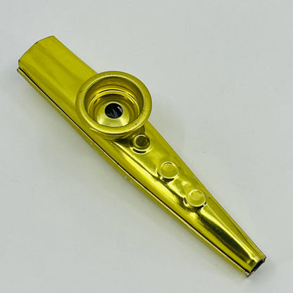 1950s Vintage Gold Tin Kazoo Toy TB6