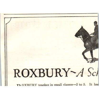 c1920 Harper's Ad - The Wildwood Winter School Kineo ME Sumner H Hooper EA3-1