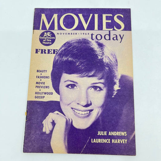 1964 November MOVIES TODAY Magazine Julie Andrews Laurence Harvey TF7