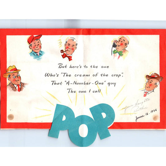 1946 Hallmark Father's Day Card - To Pop SF2