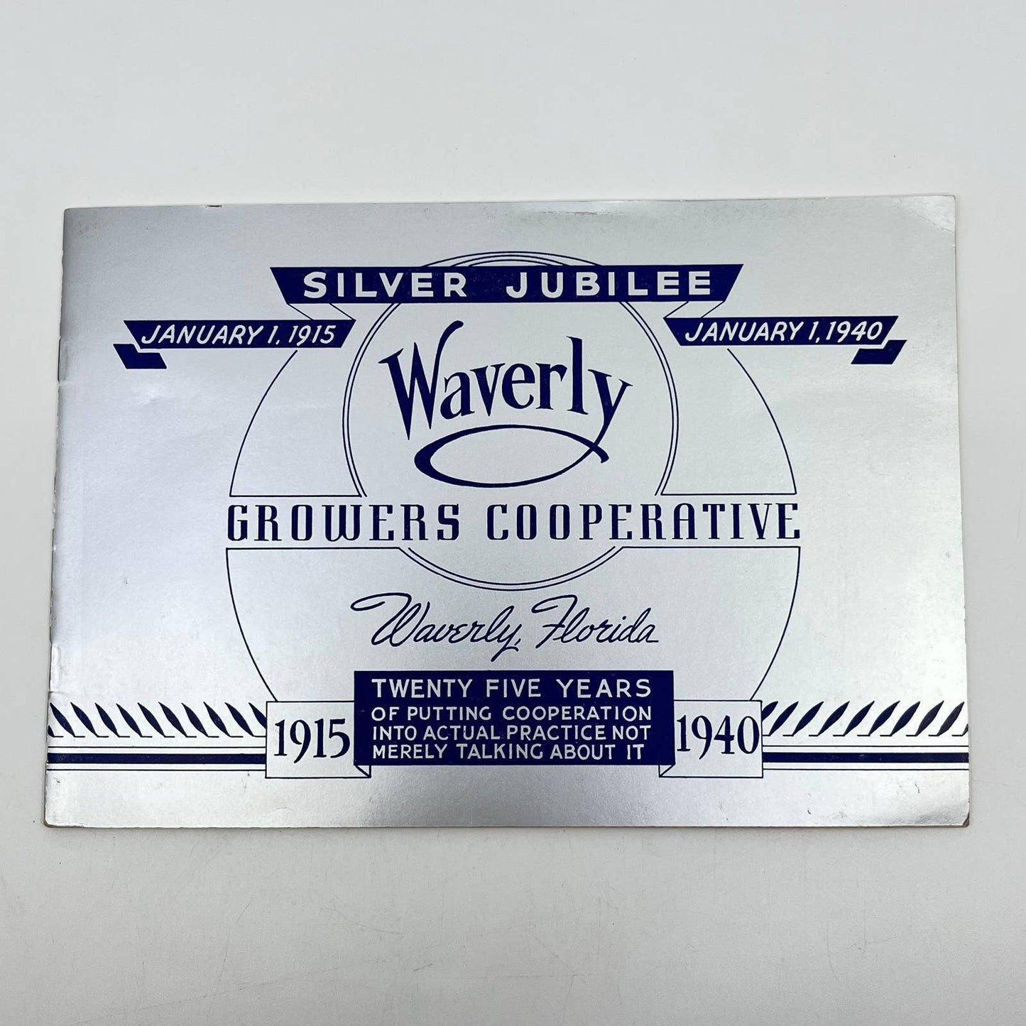 1940 Waverly Orange Grower’s Cooperative Silver Jubilee Book Waverly FL TE4